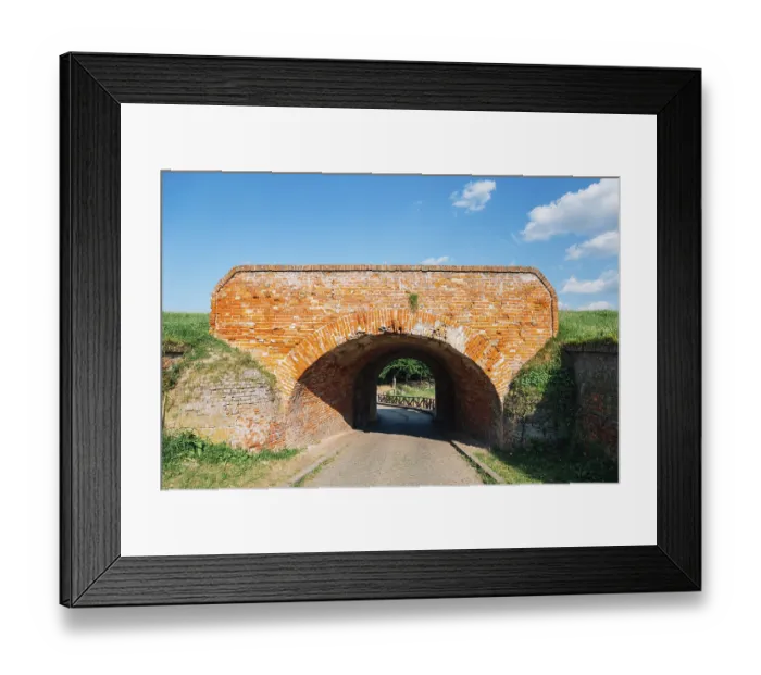 Framed Print : Petrovaradin Fortress ruins in Serbia