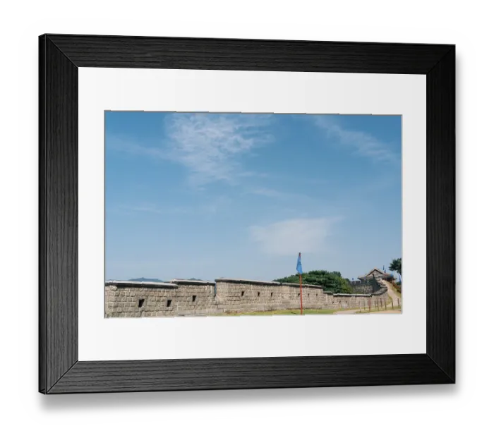 Framed Print : Hwaseong Fortress Korean traditional architecture in Suwon