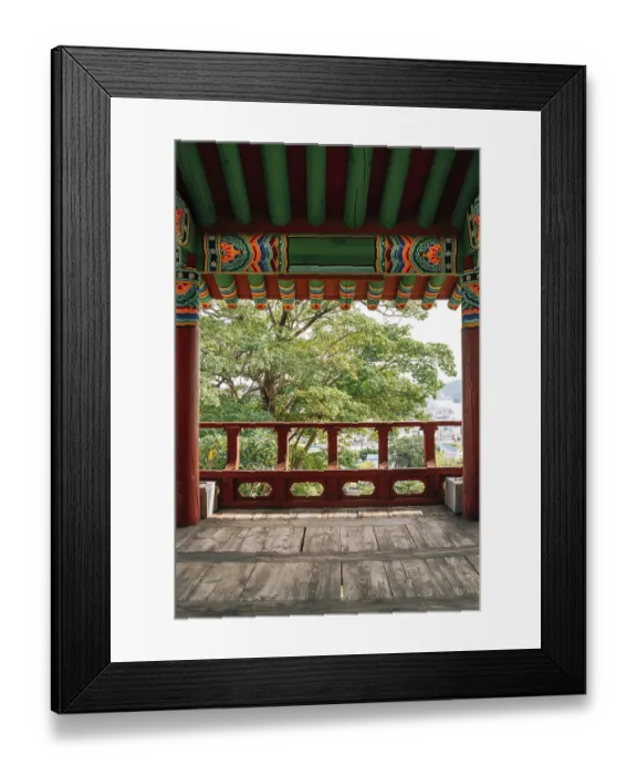 Framed Print : Sebyeonggwan Government Office Korean traditional architecture in Tongyeong