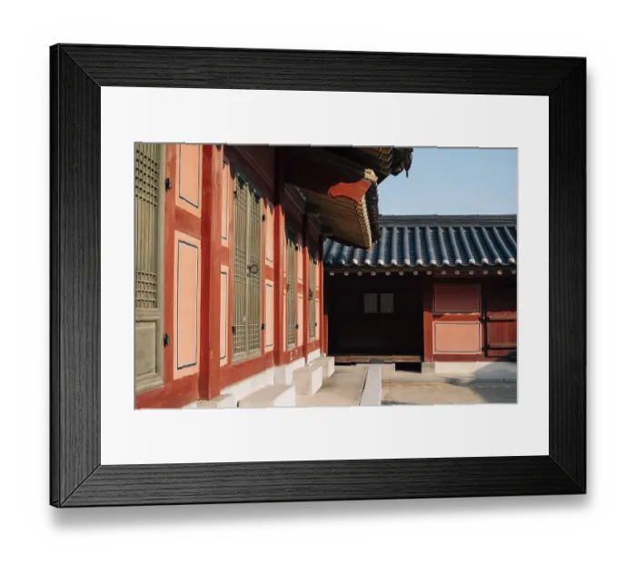 Framed Print : Hwaseong Haenggung palace Korean traditional architecture in Suwon