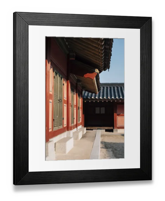 Framed Print : Hwaseong Haenggung palace Korean traditional architecture in Suwon Framed Print : Hwaseong Haenggung palace Korean traditional architecture in Suwon