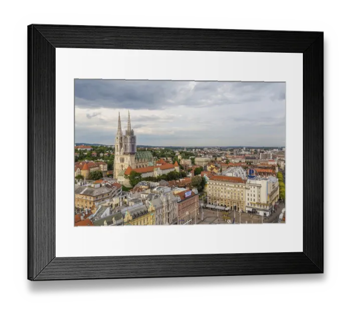 Framed Print : Zagreb, Croatia - May, 08, 2017: Cathedral of Zagreb