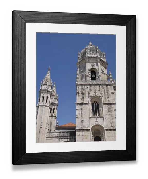 Framed Print : The marvellous architecture of the historic Belem Cathedral in Lisbon Framed Print : The marvellous architecture of the historic Belem Cathedral in Lisbon