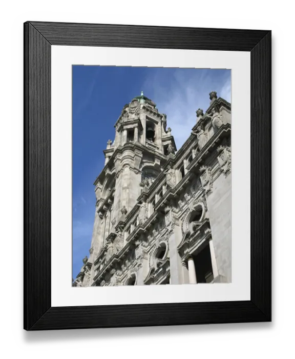 Framed Print : Historic architecture, the famous town hall of Porto Framed Print : Historic architecture, the famous town hall of Porto