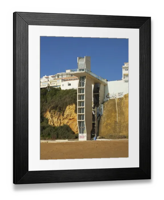 Framed Print : Lift from the beach to the town in Albufeira Framed Print : Lift from the beach to the town in Albufeira