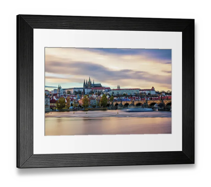 Framed Print : Panoramic view of Prague Castle and St Framed Print : Panoramic view of Prague Castle and St