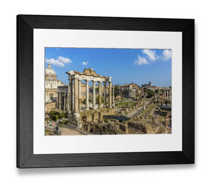Framed Print : Rome, Italy - June 19, 2018: The Eternal City of Rome