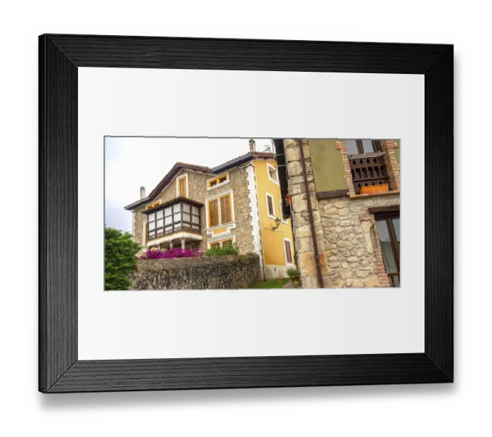 Framed Print : Street Scene, Typical Architecture Framed Print : Street Scene, Typical Architecture
