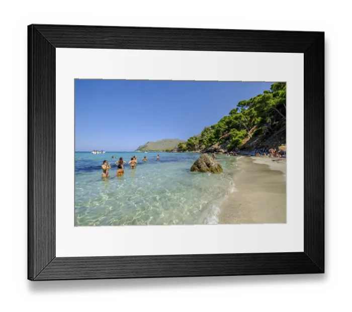 Framed Print : Arenalet de na Clara beach, Arta Framed Print : Arenalet de na Clara beach, Arta