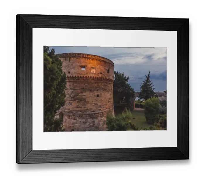 Framed Print : Castle, seaside of Taranto in the evening Framed Print : Castle, seaside of Taranto in the evening