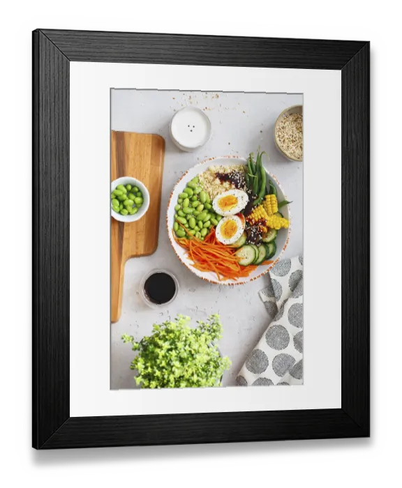 Framed Print : Healthy salad with couscous, carrots Framed Print : Healthy salad with couscous, carrots