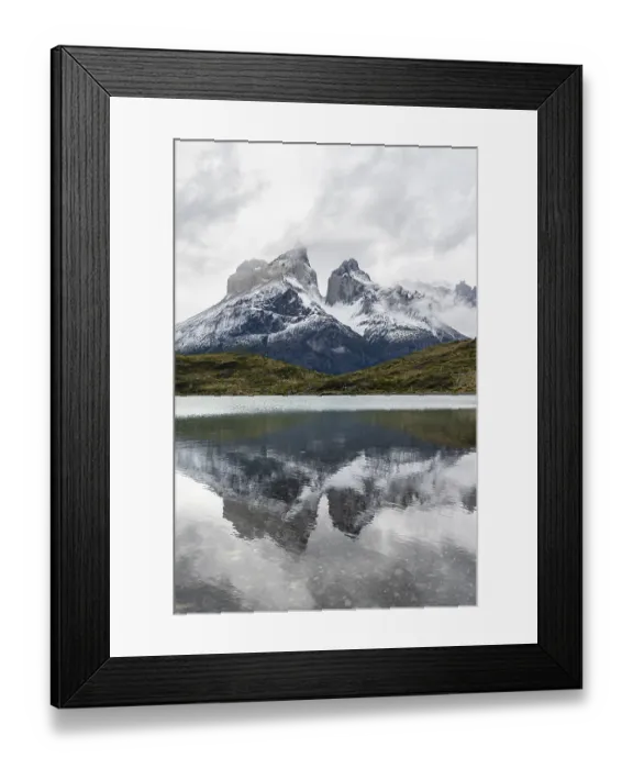 Framed Print : Cuernos del Paine mountain range