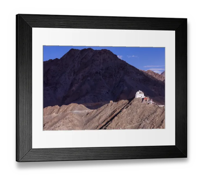 Framed Print : Namgyal Tsemo Gompa Monastery on Tsenmo Hill