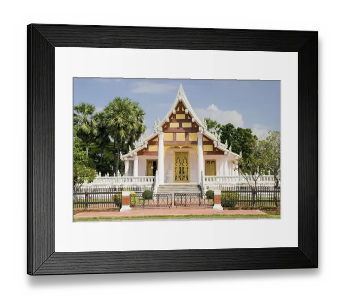 Framed Print : Small tranquil Buddhist temple in Thailand Framed Print : Small tranquil Buddhist temple in Thailand