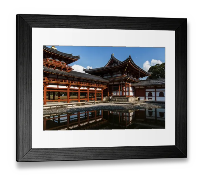 Framed Print : Uji, Japan - August 14, 2024: Byodoin Temple is a renowned Buddhist temple