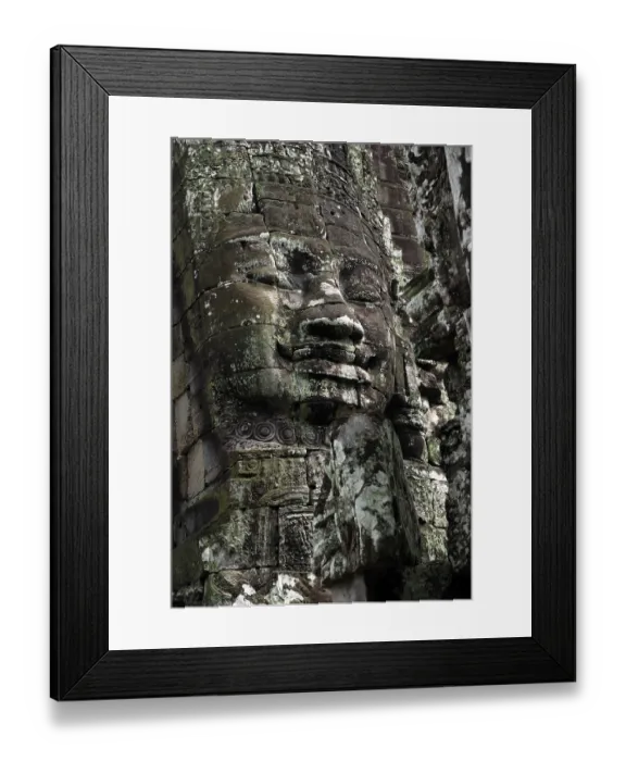 Framed Print : Relief of the hinduist god Lokeshvara (Lord of the world) in Bayon tempel in the ancient city Angkor Thom Framed Print : Relief of the hinduist god Lokeshvara (Lord of the world) in Bayon tempel in the ancient city Angkor Thom