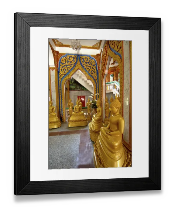 Framed Print : Wat chalong temple in phuket, thailand