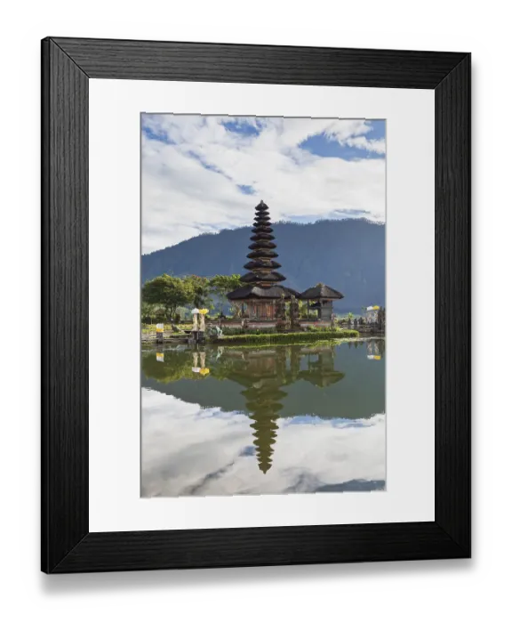 Framed Print : Pura Ulun Danu temple on Bratan lake Framed Print : Pura Ulun Danu temple on Bratan lake