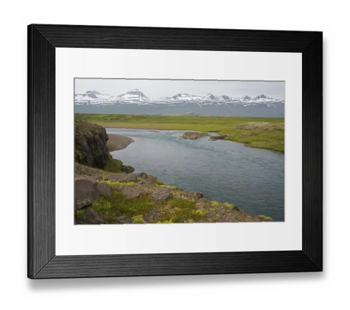 Framed Print : River Breiddalsa, near Breiddalsvik, Iceland