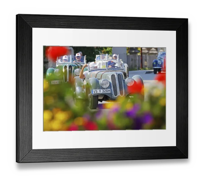 Framed Print : Vintage car rally Ennstal Classic 2022