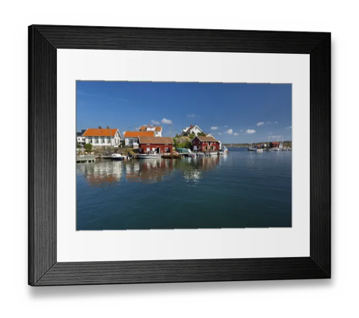Framed Print : Townscape, Gullholmen, Gullholmen island