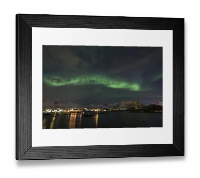Framed Print : Northern lights, Aurora borealis