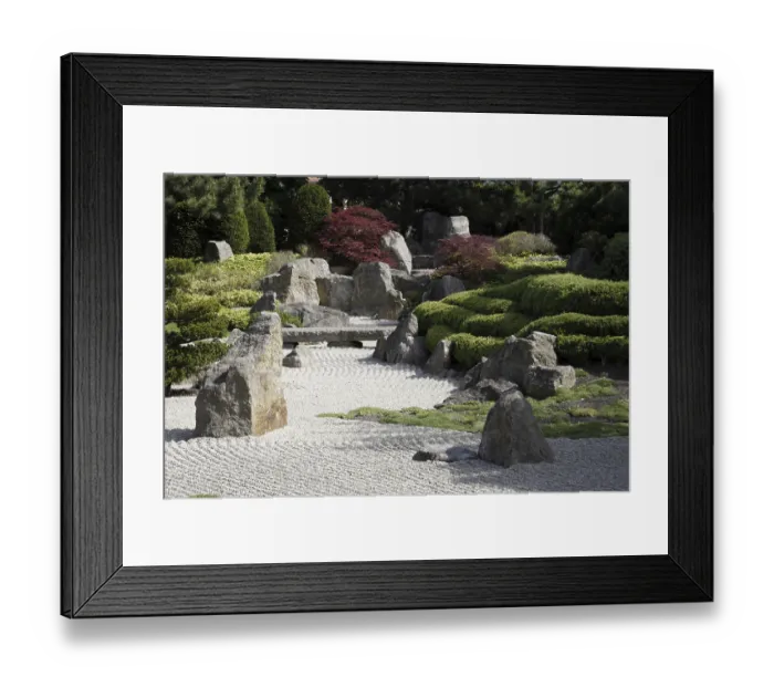 Framed Print : Japanese garden in Bad Langensalza