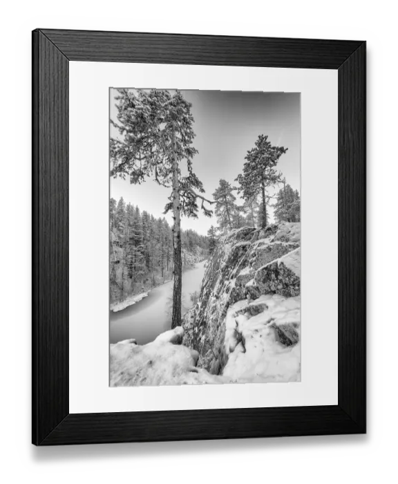 Framed Print : Winter landscape, Gallivare