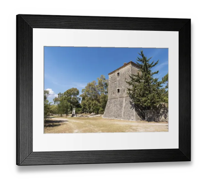 Framed Print : Venetian watchtower, ancient city