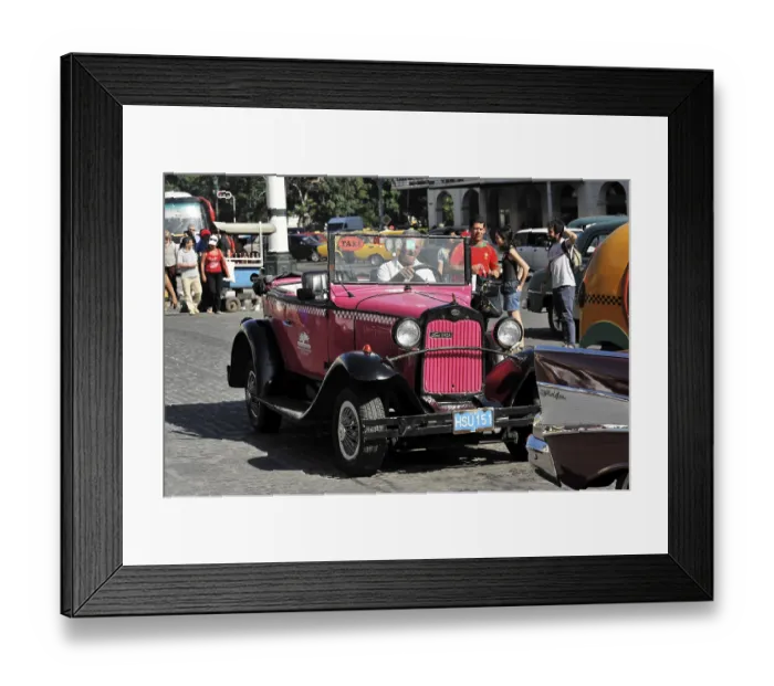 Framed Print : Ford, built in 1928, convertible