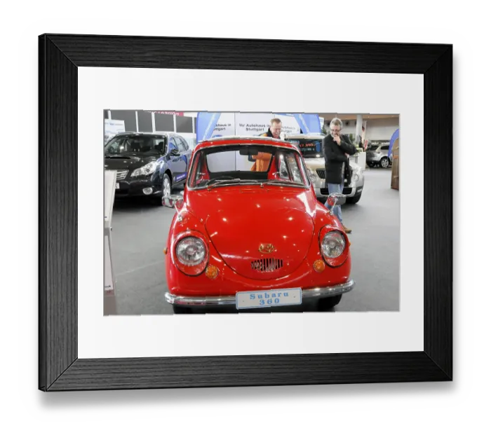 Framed Print : A red Subaru 360 classic car, Subaru 360 Framed Print : A red Subaru 360 classic car, Subaru 360