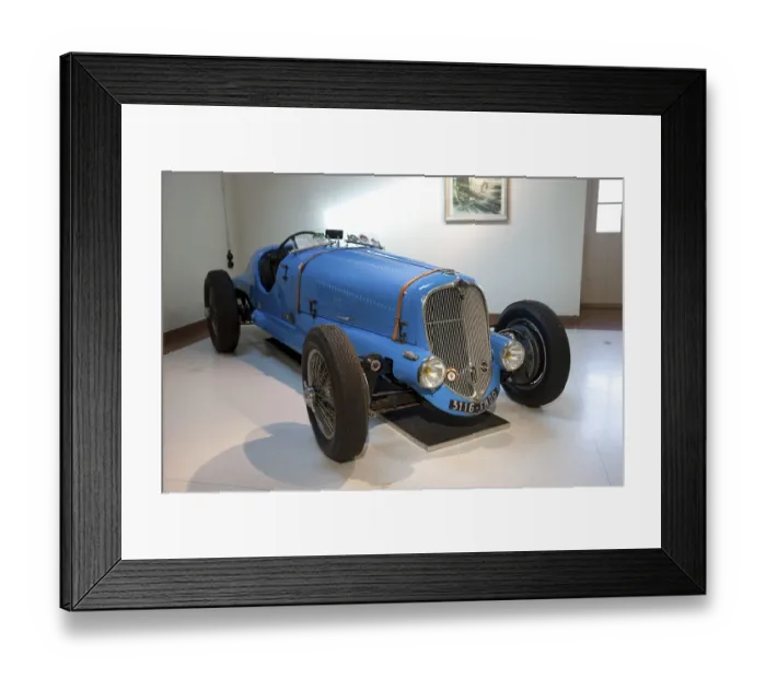 Framed Print : Vintage Delahaye car