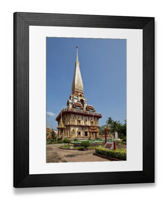 Framed Print : View of the temple Wat Chalong Framed Print : View of the temple Wat Chalong
