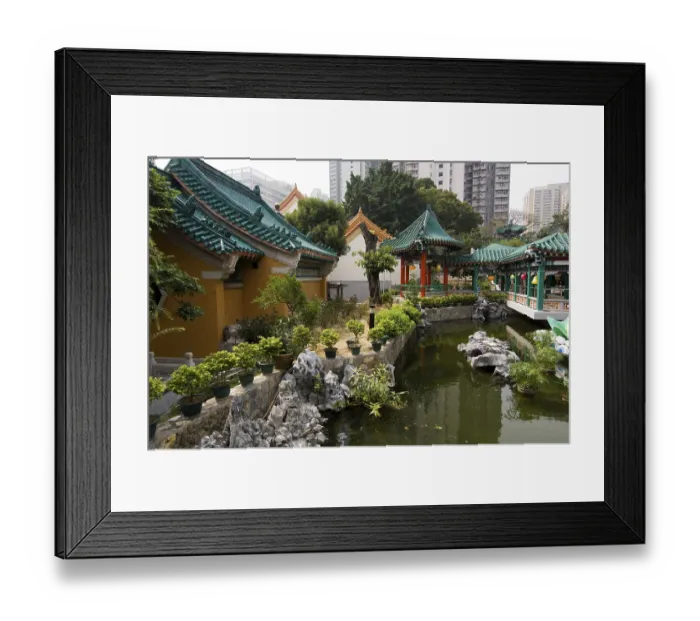 Framed Print : Wong Tai Sin Temple, Wong Tai Sin district