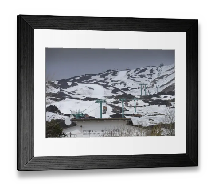 Framed Print : Funivia dell'Etna cable car Framed Print : Funivia dell'Etna cable car