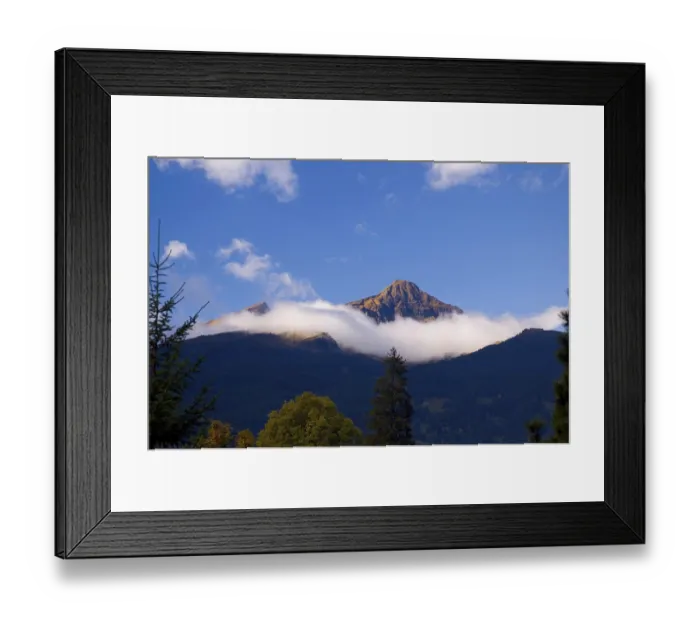Framed Print : Mount Lauberhorn, Tschuggen, Bernese Oberland