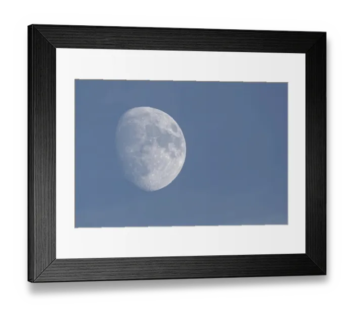 Framed Print : Waxing moon Framed Print : Waxing moon