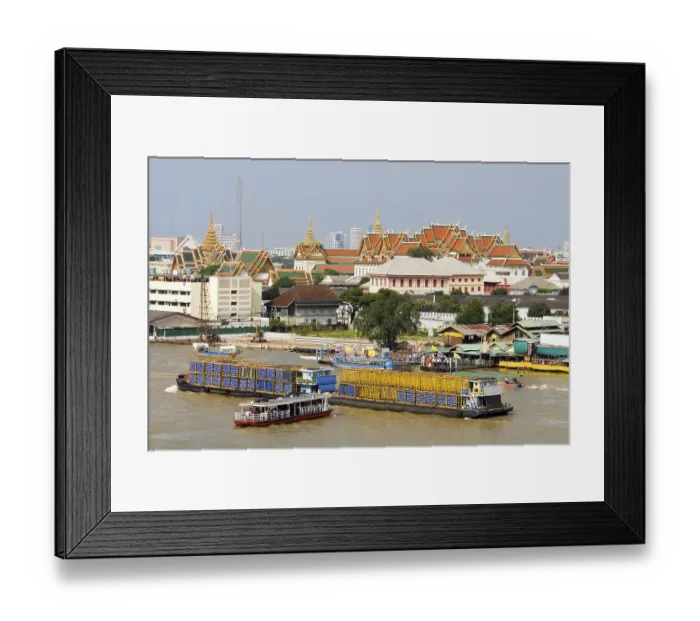 Framed Print : City life in Bangkok, Thailand