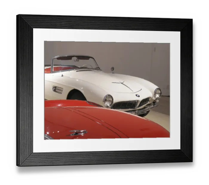 Framed Print : BMW 507, Mitomacchina exhibition