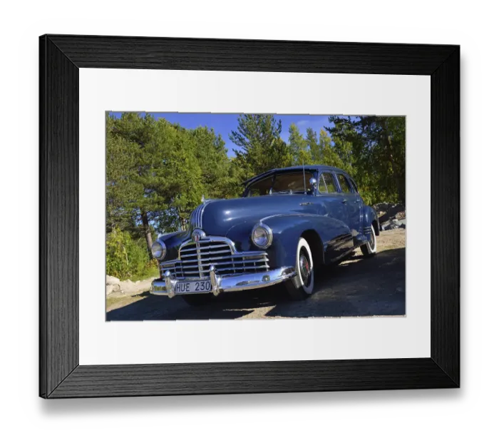 Framed Print : Classic car, Pontiac, Arvidsjaur, Lapland, Sweden2