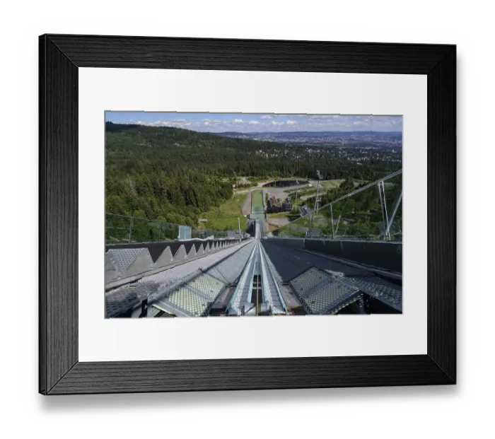 Framed Print : Former ski jump, Holmenkollen, Oslo, Norway