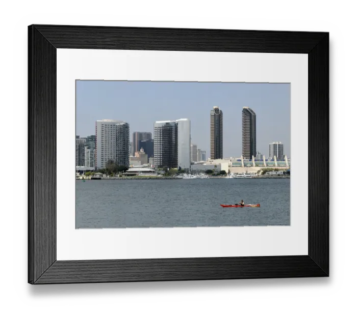 Framed Print : Skyline of San Diego, California