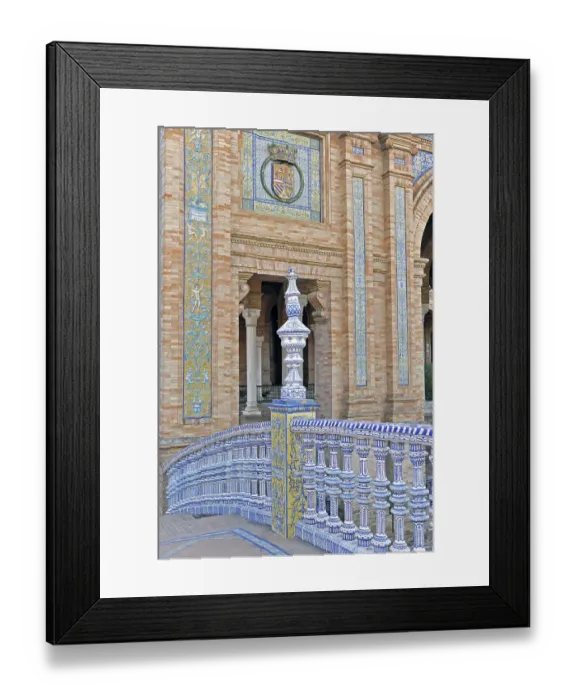 Framed Print : Plaza de Espana in Seville