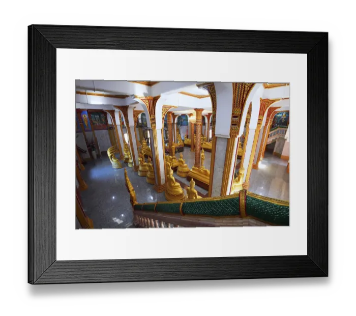 Framed Print : Buddha statues, Wat Chalong, temple on Phuket