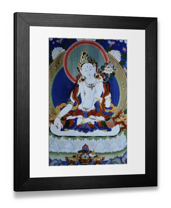 Framed Print : Choijin Llama Monastery, painting of White Tara Framed Print : Choijin Llama Monastery, painting of White Tara