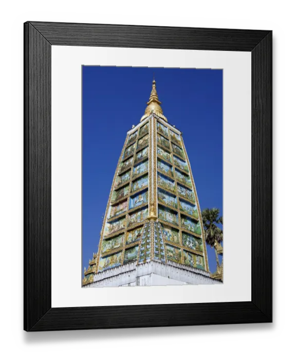 Framed Print : Mahabodhi Temple, Shwedagon Pagoda