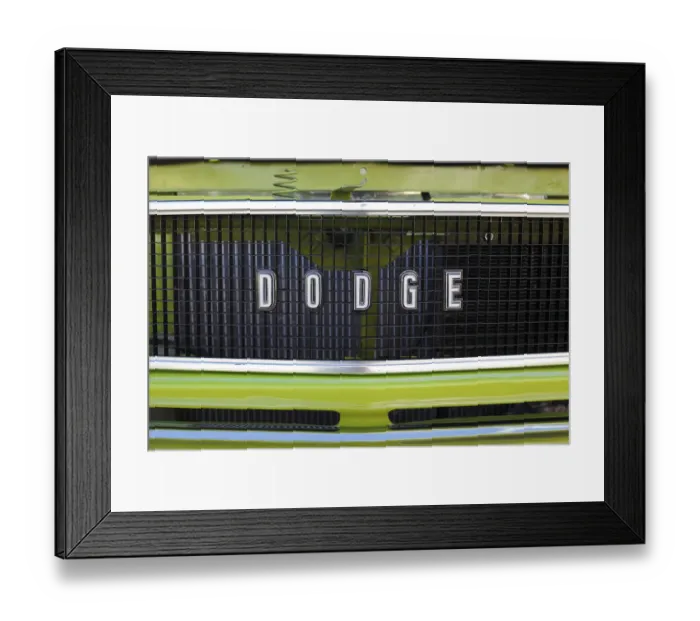 Framed Print : Front detail of a vintage car, Province of Quebec Framed Print : Front detail of a vintage car, Province of Quebec