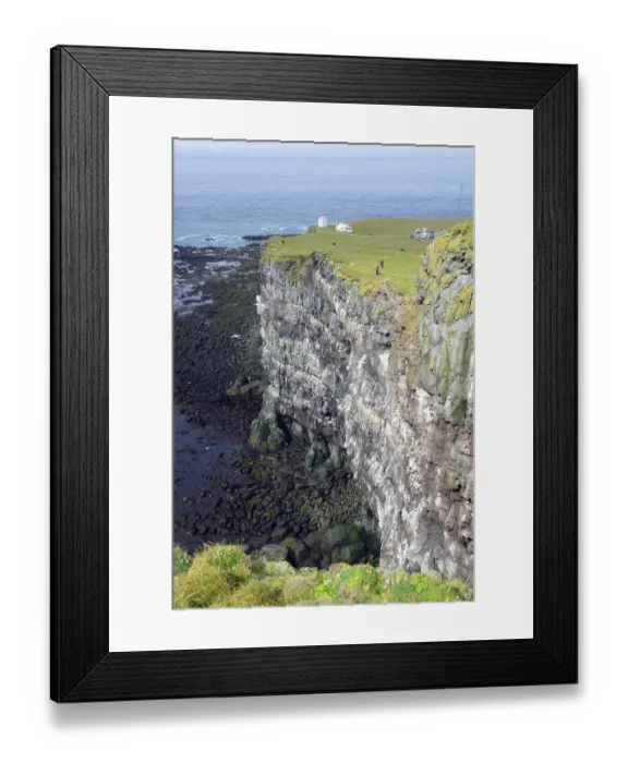 Framed Print : Bird Rock, Latrabjarg, Westfjords, Iceland