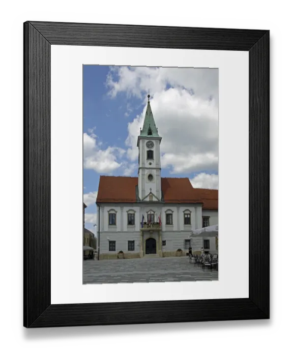 Framed Print : City hall, Varazdin, Croatia, Europe