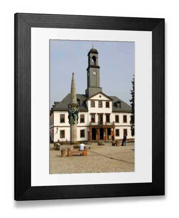 Framed Print : City hall and main square, Rochlitz Framed Print : City hall and main square, Rochlitz